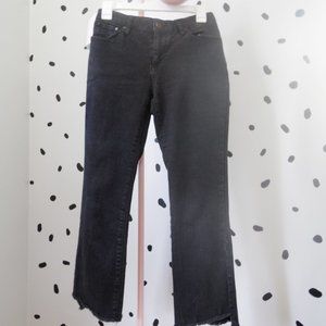 Who What Wear Black Crop Jeans